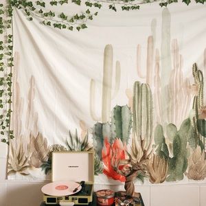 Urban outfitters succulent tapestry